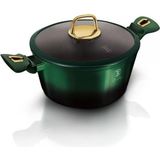 Berlinger Haus 6057 - Braadpan met titanium coating - 20 cm - met deksel - Emerald Collection