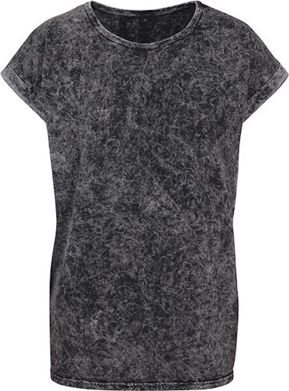 Build Your Brand - Acid Washed Extended Shoulder Tee - T-shirt - Dames