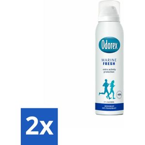 2 x Odorex Deodorant Spray Marine Fresh 150 ml - Deodorant - Antitranspirant - Frisse Geur - Maritieme Geur - Langdurige Frisheid