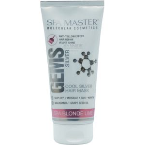 Spa Master Gems Cool Silver Haarmasker – Anti-Geelmasker – Voor Blond & Grijs Haar – Herstel & Glans – 200ml
