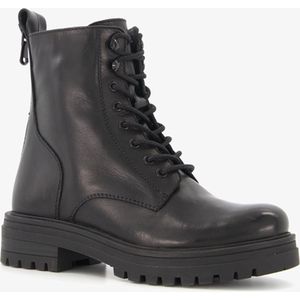 Harper leren dames boots zwart - Maat 41 - Uitneembare zool