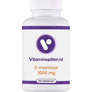 Vitaminepillen.nl | D-Mannose - 1000 mg - 90 Tabletten - Bestrijding van urineweginfecties / tegen blaasontstekingen.