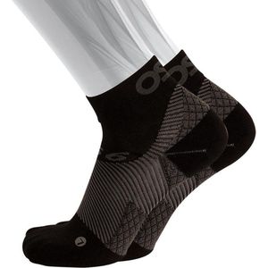 OS1st FS4 fasciitis plantaris korte compressie sokken maat L (43-47) – zwart – hielspoor – vermoeide voeten – pijn onder de voetboog – hielpijn – ademend – vochtregulerend – verkoelend - naadloos ��– antibacterieel