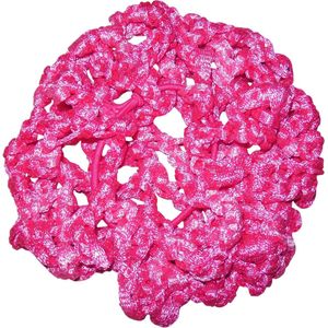 Haarnetje/Knotnetje donkerroze grof
