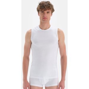 Dagi - Onderhemd - Wit - Mouwloos - Jersey