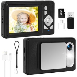 MKSS® Vlog Camera voor Beginners - Videocamera voor Kinderen en Volwassenen - Handycam - 4K Kwaliteit