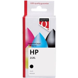 Quantore - Inktcartridge - Zwart - 1 Stuk - Alternatief voor HP C9351A 21XL