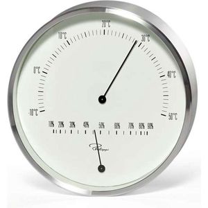 Philippi Design - Thermometer en Hygrometer TEMPUS - Aluminium - 15 cm
