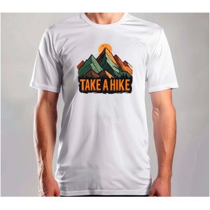 Live and take a Hike - T Shirt - HikingAdventure - Running - TrailLife - NatureWalks - Wandelen - Wandeltocht - Natuurwandeling - Bergwandelen