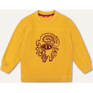 Hunk sweater 47 Solid with artwork CrocoTiger Yellow: 152/12yr