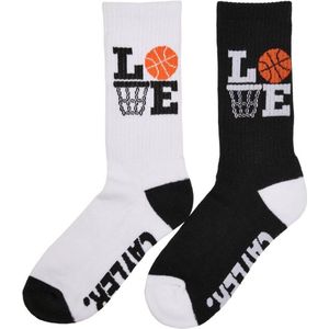 Cayler & Sons - Love Ballin - Sokken - Zwart/Wit - 2-Pack