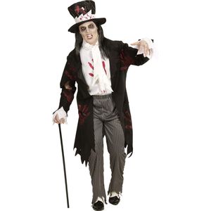 Widmann - Zombie Kostuum - Cockney Zombie Bruidegom - Man - Zwart - XL - Halloween - Verkleedkleding