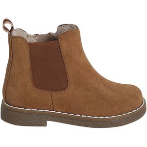 Vertbaudet - Gezipte en Elastische Leren Boots - Tricolore - Babymeisjes