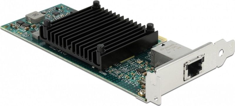 Delock - PCI Express x8 - Netwerkkaart - Zwart - 10 Gigabit LAN, Intel 82599EN, Ondersteunt 9k Jumbo Frames