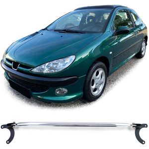 Aluminium Veerpootbrug Voorzijde Verstelbaar 3-delig Geschikt voor Peugeot 206 + CC + SW (1998-2008)