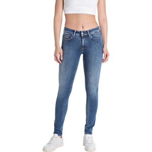 Replay Dames Jeans Broeken NEW LUZ skinny Fit Blauw 25W / 28L Volwassenen
