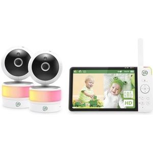 7"" Full Color 360 Graden Pan & Tilt Split-Screen Video Babyfoon met 2 Camera's en Nachtzicht