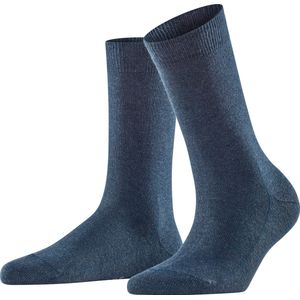FALKE Family duurzaam katoen sokken dames blauw - Maat 39-42