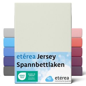 etérea - Jersey Hoeslaken - Natuur - 140x200 - 160x200 cm - Oeko-Tex Made in Green - 100% Katoen