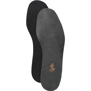 SL Leren Inlegzool - Inplakzool - Echt Leder - Grijs - Op Maat te Knippen - Maat 36 t/m 42 (36-37-38-39-40-41-42)