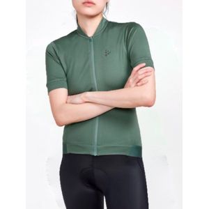 Craft Core Essence wielrenshirt voor dames, tight fit, groen - Maat S -