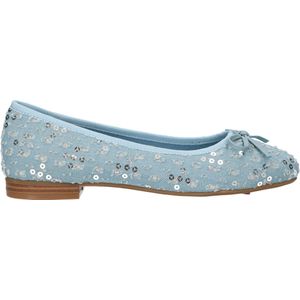 La Strada Ballerina blauw met pailletten dames - maat 36