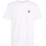 Tommy Hilfiger TJM Regular Badge Tee - Heren T-shirt - Wit - Maat XXL