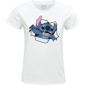 Lilo & Stitch Tore Stitch Dames T-shirt - wit - S