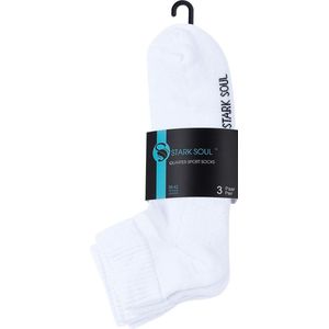 Stark Soul Lage Sportsokken - Wit - Low Cut sneakersokken - Unisex - Maat 35/38- 3 paar