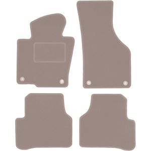 Beige veloursmatten voor: Volkswagen Passat B7 sedan, stationwagen, variant, alltrack (2010-2014)