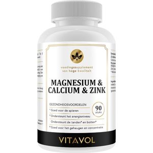 VITAVOL - Magnesium & Calcium & Zink - 90 stuks