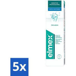 Elmex - Tandpasta - Sensitive Professional - Gentle Whitening - 75 ml - Bulkverpakking - 5 stuks