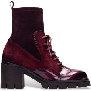 Hispanitas - Zurich Rock - Enkellaarsjes - Bordeauxrode - Leren