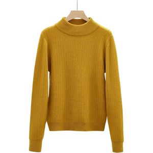 Bovista Sweater Dames - Sweaters - Hoodie - Warme Trui - Vest - Geel - S