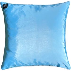 Warmpi® Outdoor Draadloos Warmtekussen incl Warmpi® Powerbank (10.000mah) - Blauw met witte rand - Waterafstotend en UV-bestendig - 3 warmtestanden - Voor buiten en binnen - Afmeting 45x45 cm