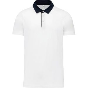 Kariban Tweekleurige herenpolo jersey K260 - White / Navy - 3XL