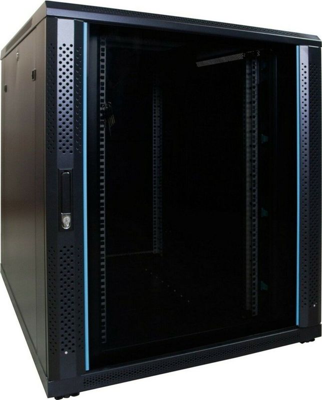 DSIT 18U serverkast met glazen deur 800x1000x1000mm (BxDxH) - serverbehuizing - serverrack - 19 inch