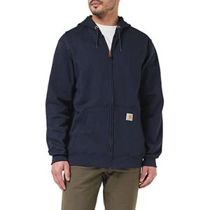 Losse Pasvorm Maat XXL Midweight Sweatshirt Met Volledige Ritssluiting - Marineblauw