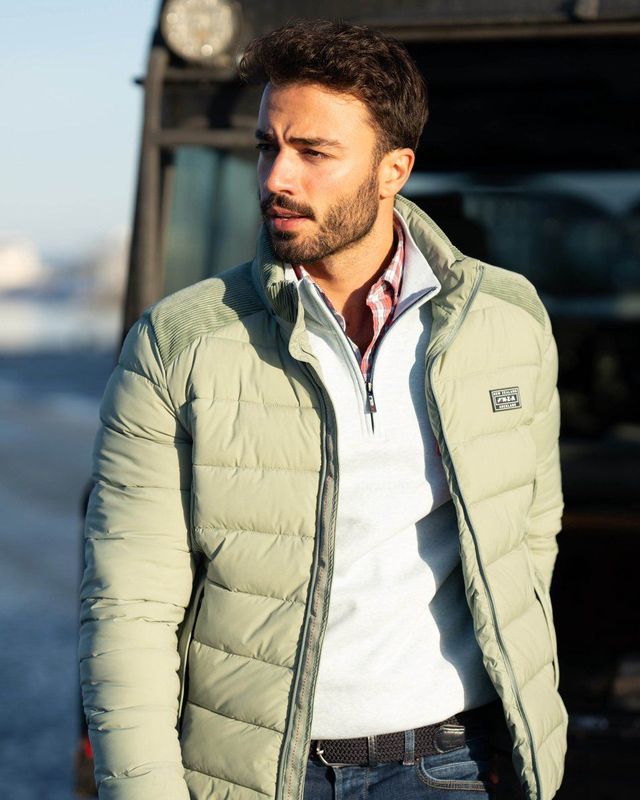 NZA - Lichtgroene gewatteerde jas