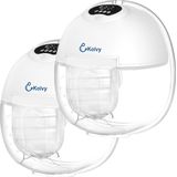 Kolvy® Air Draadloze Elektrische Borstkolf - Dubbel - Intelligente Kolfapparaten - Handsfree Breast Pump - Incl. E-Book Borstvoeding - 4 Modes & 12 Levels - Incl. 3 Maten