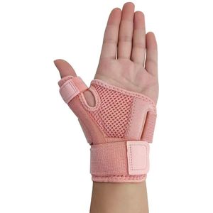 Duimspalkbrace - Duimbrace met duimondersteuning - voor artritis, peesontsteking, pijnverlichting bij het carpaletunnelsyndroom en duimverstuikingen - Roze - 2 stuks (1 paar)