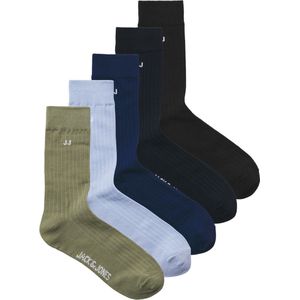 JACK&JONES ADDITIONALS JACJJ SOLID SOCKS 5 PACK Heren Sokken - Maat ONE SIZE