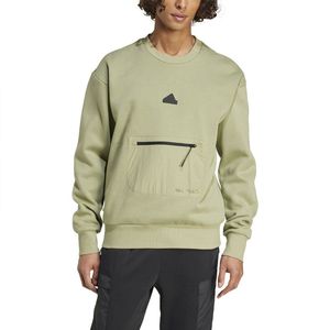 Adidas City Escape Fleece Sweatshirt Groen L Man