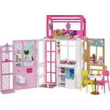 Barbie huis - 2 verdiepingen met Meubels en Accessoires