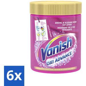 6 x Vanish Oxi Advance - Vlekkenverwijderaar Poeder - Zonder Bleek - Gekleurde Was - 840 Gram - Vlekkenverwijderaar - Wasbooster - Vlekken Verwijderen - Gekleurde Was - Wasmiddel