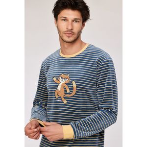 Pyjama heren woody kat gestr trui