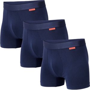 Undiemeister - Boxershort multipack - Boxershort heren - Ondergoed - Gemaakt van Mellowood - Onderbroek mannen - Boxer briefs - Storm Cloud (blauw) - 3-pack - L