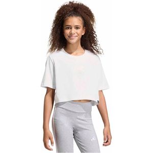 Adidas Everyday Glam Cropped Graphic T-shirt Met Korte Mouwen 9-10 Years Meisjes