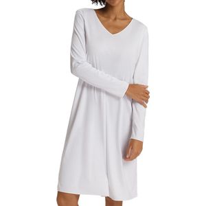 Hanro - Cotton Silk - Dames Nachthemd - Lange Mouwen - V-hals
