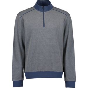 Blue Seven - Trui 370187 grijs/blauw melange + korte rits - maat M